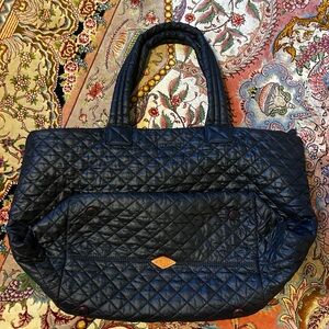 MZ Wallace Black Nylon Metro Tote Size Large